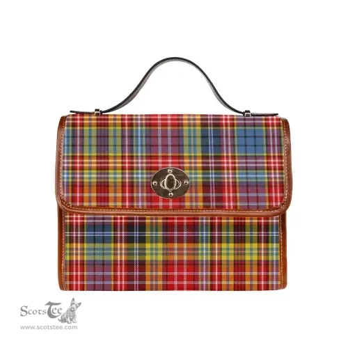 Scottish Canvas Bag Ogilvie of Airlie Ancient Clan Tartan Waterproof Canvas Bag - Classic Scottish Plaid Tartan Plaid