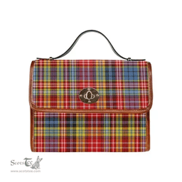 Scottish Canvas Bag Ogilvie of Airlie Ancient Clan Tartan Waterproof Canvas Bag - Classic Scottish Plaid Tartan Plaid