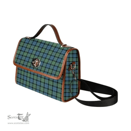 Scottish Canvas Bag MacEwen Ancient Clan Tartan Waterproof Canvas Bag - Classic Scottish Plaid Tartan Plaid