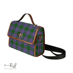 Scottish Canvas Bag Elphinstone Clan Tartan Waterproof Canvas Bag - Classic Scottish Plaid Tartan Plaid