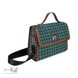 Scottish Canvas Bag MacEwen Ancient Clan Tartan Waterproof Canvas Bag - Classic Scottish Plaid Tartan Plaid