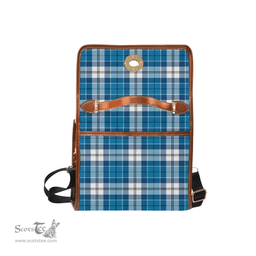 Scottish Canvas Bag Roberton Clan Clan Tartan Waterproof Canvas Bag - Crest Classic Scottish Plaid Tartan Plaid