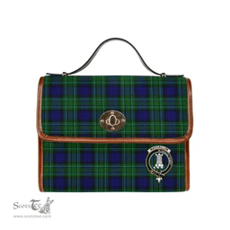 Scottish Canvas Bag MacCallum Clan Clan Tartan Waterproof Canvas Bag - Crest Classic Scottish Plaid Tartan Plaid