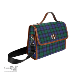 Scottish Canvas Bag Blackwatch Modern Clan Tartan Waterproof Canvas Bag - Classic Scottish Plaid Tartan Plaid