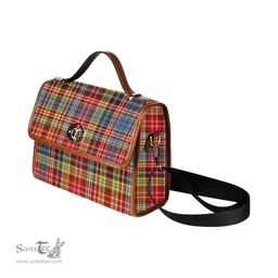 Scottish Canvas Bag Ogilvie of Airlie Ancient Clan Tartan Waterproof Canvas Bag - Classic Scottish Plaid Tartan Plaid