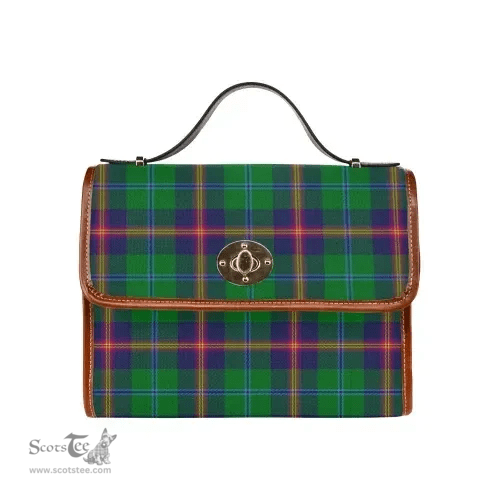 Scottish Canvas Bag Young Modern Clan Tartan Waterproof Canvas Bag - Classic Scottish Plaid Tartan Plaid