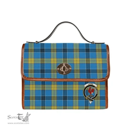 Scottish Canvas Bag Laing Clan Clan Tartan Waterproof Canvas Bag - Crest Classic Scottish Plaid Tartan Plaid