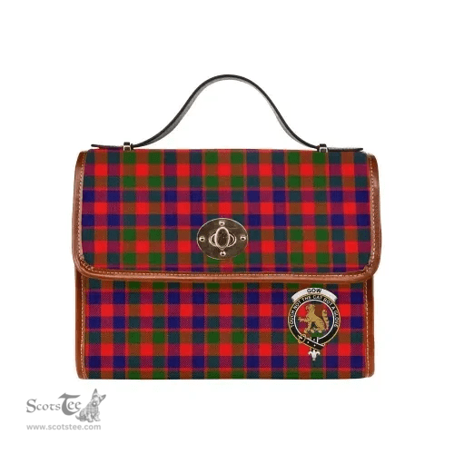 Scottish Canvas Bag Gow (or McGouan) Clan Clan Tartan Waterproof Canvas Bag - Crest Classic Scottish Plaid Tartan Plaid