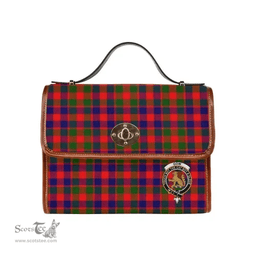 Scottish Canvas Bag Gow (or McGouan) Clan Clan Tartan Waterproof Canvas Bag - Crest Classic Scottish Plaid Tartan Plaid