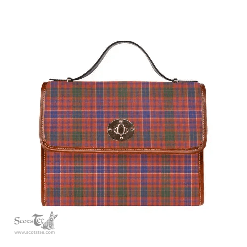 Scottish Canvas Bag MacRae Ancient Clan Tartan Waterproof Canvas Bag - Classic Scottish Plaid Tartan Plaid