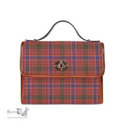 Scottish Canvas Bag MacRae Ancient Clan Tartan Waterproof Canvas Bag - Classic Scottish Plaid Tartan Plaid