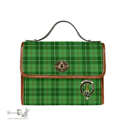 Scottish Canvas Bag Galloway Clan Clan Tartan Waterproof Canvas Bag - Crest Classic Scottish Plaid Tartan Plaid