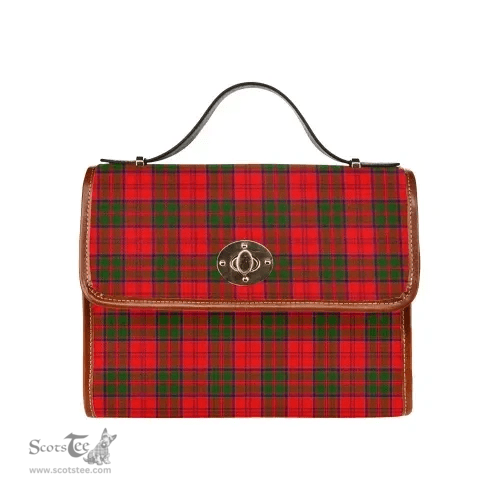 Scottish Canvas Bag Grant Modern Clan Tartan Waterproof Canvas Bag - Classic Scottish Plaid Tartan Plaid
