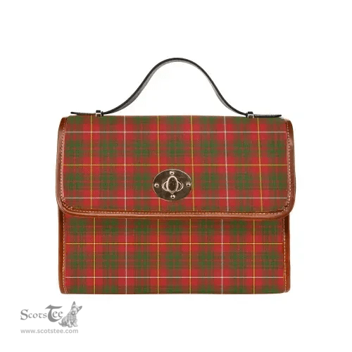 Scottish Canvas Bag Bruce Modern Clan Tartan Waterproof Canvas Bag - Classic Scottish Plaid Tartan Plaid