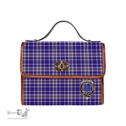 Scottish Canvas Bag Ochterlony Clan Clan Tartan Waterproof Canvas Bag - Crest Classic Scottish Plaid Tartan Plaid