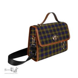 Scottish Canvas Bag MacLellan Clan Clan Tartan Waterproof Canvas Bag - Crest Classic Scottish Plaid Tartan Plaid