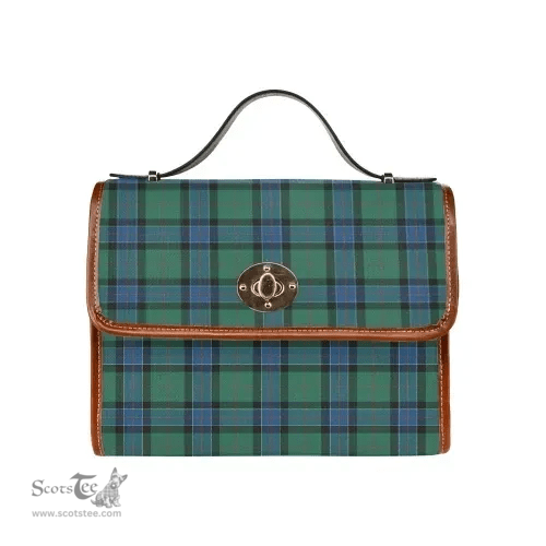 Scottish Canvas Bag Sinclair Hunting Ancient Clan Tartan Waterproof Canvas Bag - Classic Scottish Plaid Tartan Plaid