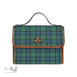 Scottish Canvas Bag Sinclair Hunting Ancient Clan Tartan Waterproof Canvas Bag - Classic Scottish Plaid Tartan Plaid