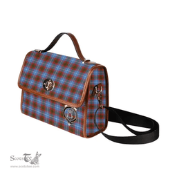 Scottish Canvas Bag Spalding Clan Clan Tartan Waterproof Canvas Bag - Crest Classic Scottish Plaid Tartan Plaid