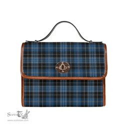 Scottish Canvas Bag Clergy Blue Clan Tartan Waterproof Canvas Bag - Classic Scottish Plaid Tartan Plaid