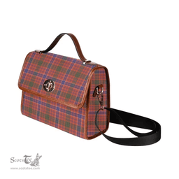 Scottish Canvas Bag MacRae Ancient Clan Tartan Waterproof Canvas Bag - Classic Scottish Plaid Tartan Plaid
