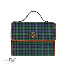 Scottish Canvas Bag Farquharson Ancient Clan Tartan Waterproof Canvas Bag - Classic Scottish Plaid Tartan Plaid