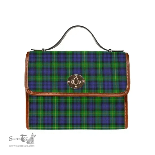 Scottish Canvas Bag Gordon Modern Clan Tartan Waterproof Canvas Bag - Classic Scottish Plaid Tartan Plaid