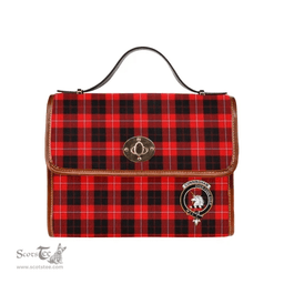 Scottish Canvas Bag Cunningham Clan Clan Tartan Waterproof Canvas Bag - Crest Classic Scottish Plaid Tartan Plaid