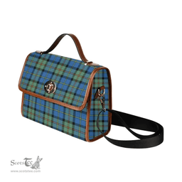 Scottish Canvas Bag MacLeod of Harris Ancient Clan Tartan Waterproof Canvas Bag - Classic Scottish Plaid Tartan Plaid