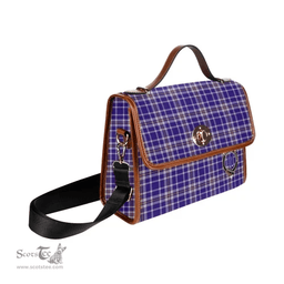 Scottish Canvas Bag Ochterlony Clan Clan Tartan Waterproof Canvas Bag - Crest Classic Scottish Plaid Tartan Plaid