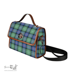 Scottish Canvas Bag Sutherland Old Ancient Clan Tartan Waterproof Canvas Bag - Classic Scottish Plaid Tartan Plaid