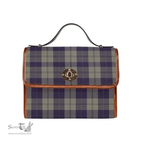 Scottish Canvas Bag Cunningham Dress Blue Dancers Clan Tartan Waterproof Canvas Bag - Classic Scottish Plaid Tartan Plaid