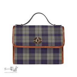 Scottish Canvas Bag Cunningham Dress Blue Dancers Clan Tartan Waterproof Canvas Bag - Classic Scottish Plaid Tartan Plaid