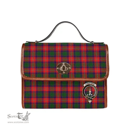 Scottish Canvas Bag Charteris (Earl of Wemyss) Clan Clan Tartan Waterproof Canvas Bag - Crest Classic Scottish Plaid Tartan Plaid