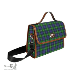 Scottish Canvas Bag Gordon Modern Clan Tartan Waterproof Canvas Bag - Classic Scottish Plaid Tartan Plaid
