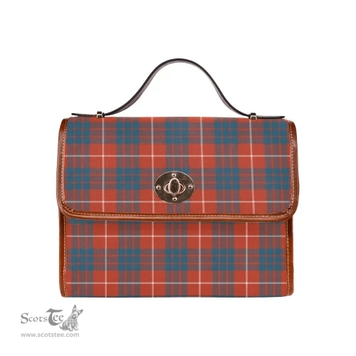Scottish Canvas Bag Hamilton Ancient Clan Tartan Waterproof Canvas Bag - Classic Scottish Plaid Tartan Plaid