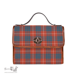 Scottish Canvas Bag Hamilton Ancient Clan Tartan Waterproof Canvas Bag - Classic Scottish Plaid Tartan Plaid