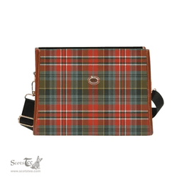Scottish Canvas Bag MacPherson Weathered Clan Tartan Waterproof Canvas Bag - Classic Scottish Plaid Tartan Plaid