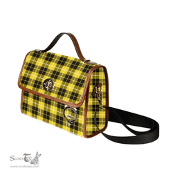 Scottish Canvas Bag Barclay Clan Clan Tartan Waterproof Canvas Bag - Crest Classic Scottish Plaid Tartan Plaid