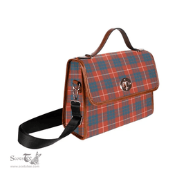 Scottish Canvas Bag Hamilton Ancient Clan Tartan Waterproof Canvas Bag - Classic Scottish Plaid Tartan Plaid