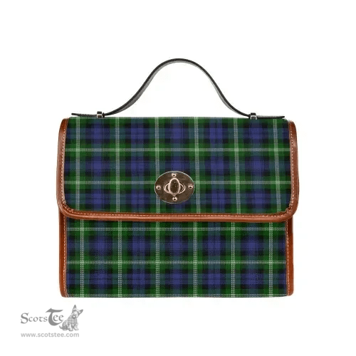 Scottish Canvas Bag Baillie Modern Clan Tartan Waterproof Canvas Bag - Classic Scottish Plaid Tartan Plaid