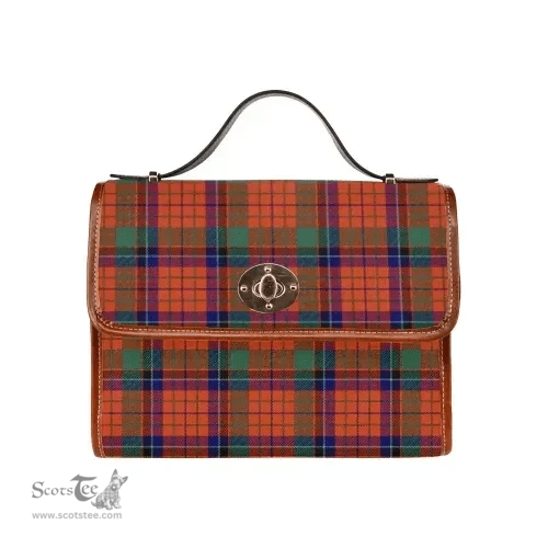 Scottish Canvas Bag Nicolson Ancient Clan Tartan Waterproof Canvas Bag - Classic Scottish Plaid Tartan Plaid