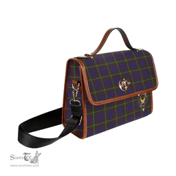 Scottish Canvas Bag Durie Clan Clan Tartan Waterproof Canvas Bag - Crest Classic Scottish Plaid Tartan Plaid