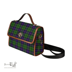Scottish Canvas Bag Forsyth Modern Clan Tartan Waterproof Canvas Bag - Classic Scottish Plaid Tartan Plaid