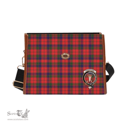 Scottish Canvas Bag Robertson (Clan Donnachaidh) Clan Clan Tartan Waterproof Canvas Bag - Crest Classic Scottish Plaid Tartan Plaid
