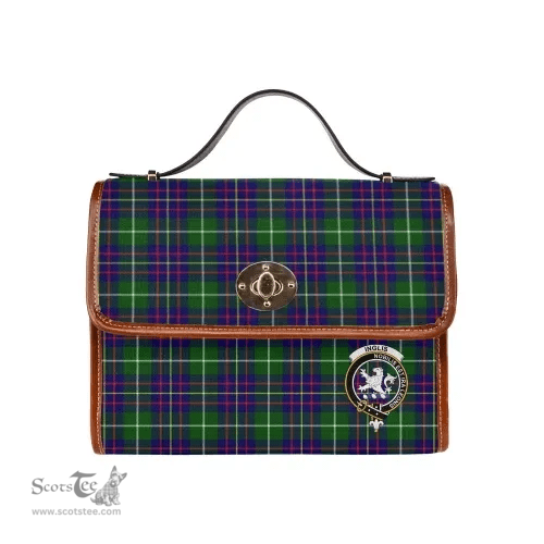 Scottish Canvas Bag Inglis Clan Clan Tartan Waterproof Canvas Bag - Crest Classic Scottish Plaid Tartan Plaid
