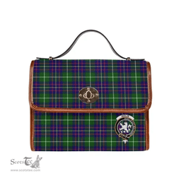 Scottish Canvas Bag Inglis Clan Clan Tartan Waterproof Canvas Bag - Crest Classic Scottish Plaid Tartan Plaid