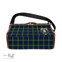 Scottish Canvas Bag Lamont Clan Clan Tartan Waterproof Canvas Bag - Crest Classic Scottish Plaid Tartan Plaid