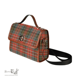 Scottish Canvas Bag MacPherson Weathered Clan Tartan Waterproof Canvas Bag - Classic Scottish Plaid Tartan Plaid