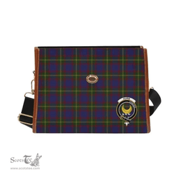 Scottish Canvas Bag Durie Clan Clan Tartan Waterproof Canvas Bag - Crest Classic Scottish Plaid Tartan Plaid